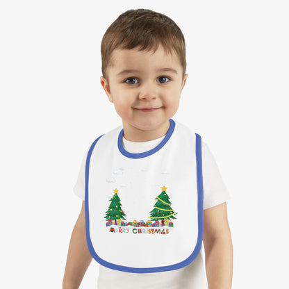 Baby Bib - Christmas and snowing - [[{"value":"Wonderwear Kid"}]]