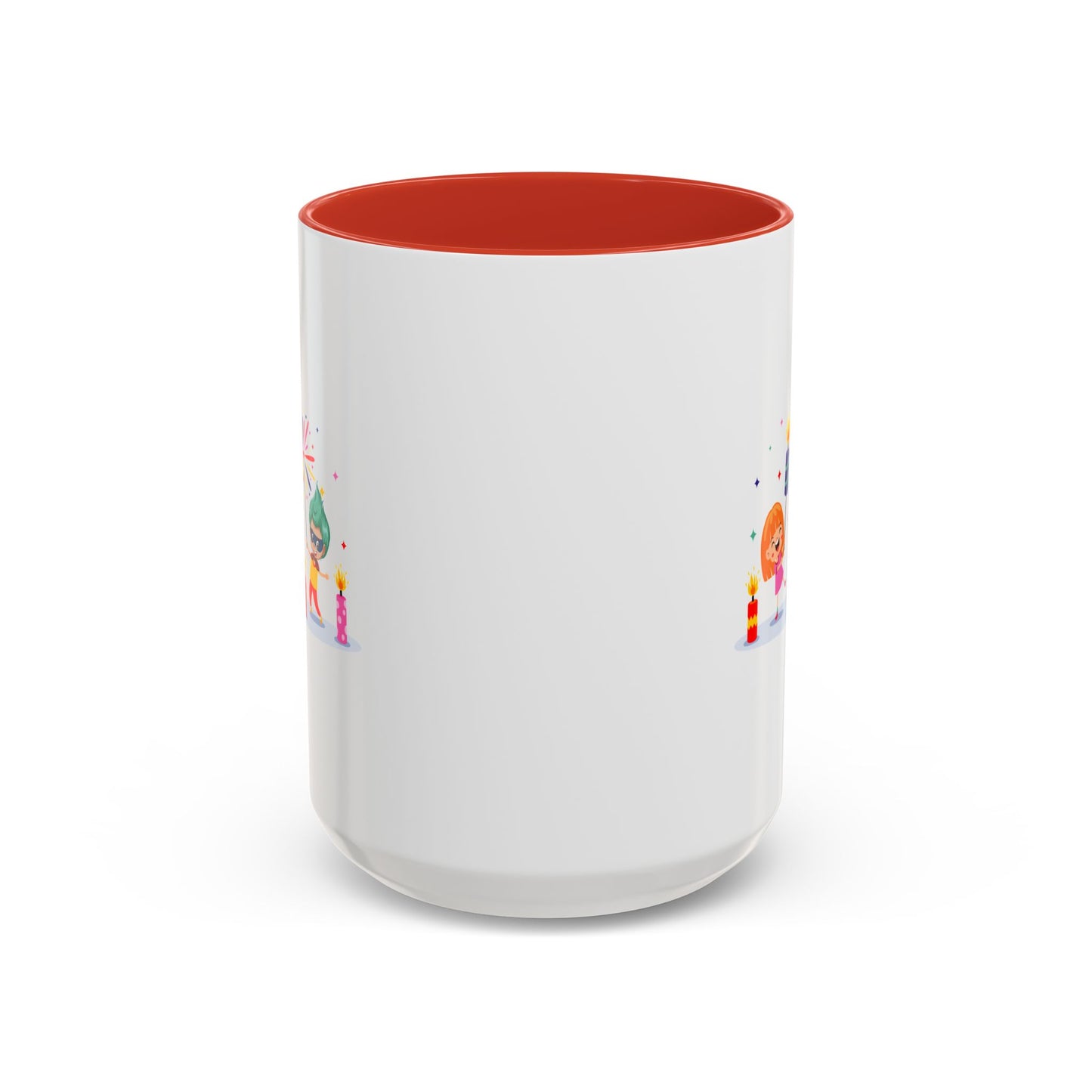 Accent Coffee Mug - Super kiddo lighting fireworks