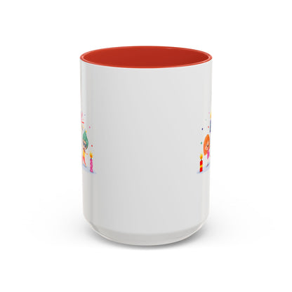 Accent Coffee Mug - Super kiddo lighting fireworks - [[{"value":"Wonderwear Kid"}]]