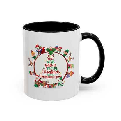 Accent Coffee Mug - We wish you a merry christmas - [[{"value":"Wonderwear Kid"}]]