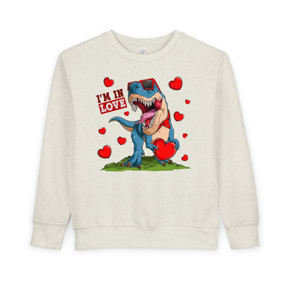 Toddler Sweatshirt -Dinosaur and heart design for valentines - [[{"value":"Wonderwear Kid"}]]