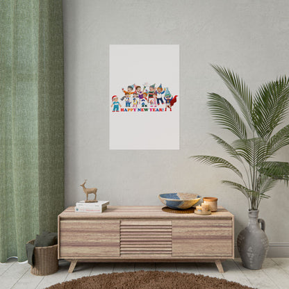 Rolled Posters - Happy new year from super kiddo - [[{"value":"Wonderwear Kid"}]]