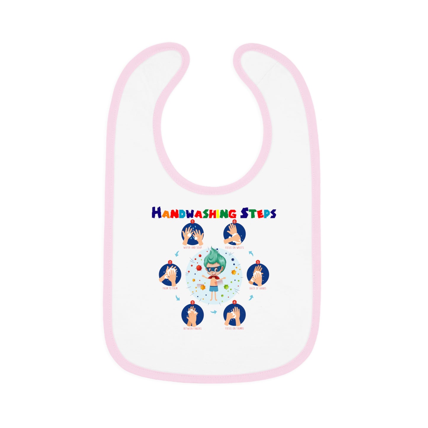 Baby Bib - Super kiddo how to wash hand properly