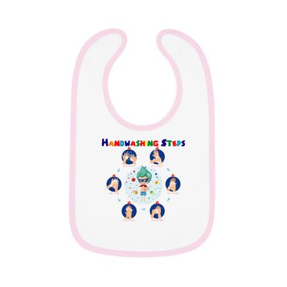 Baby Bib - Super kiddo how to wash hand properly - [[{"value":"Wonderwear Kid"}]]