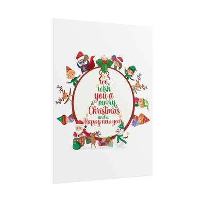 Rolled Posters - We wish you a merry christmas - [[{"value":"Wonderwear Kid"}]]