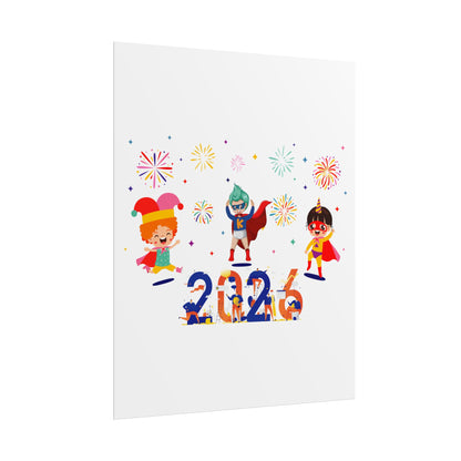 Rolled Posters - Super kiddo and other hero - [[{"value":"Wonderwear Kid"}]]