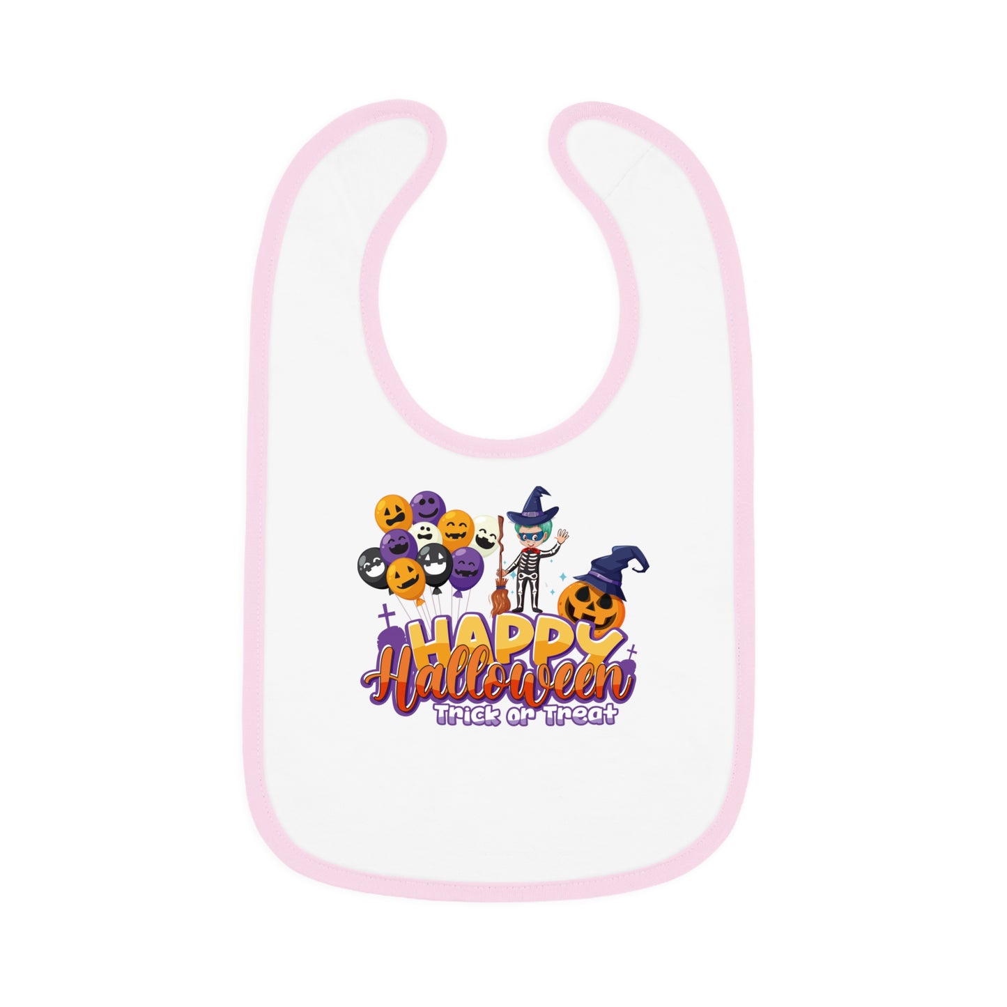 Baby Bib - Happy halloween trick or treat