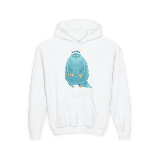 Youth Heavy Blend Hooded Sweatshirt - Blue monster