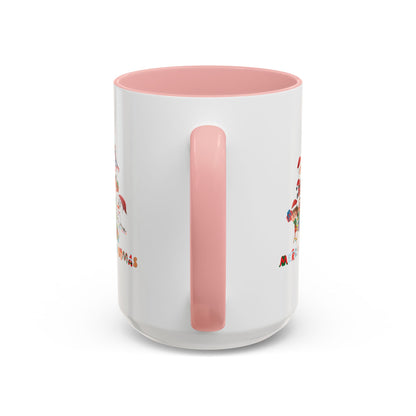 Accent Coffee Mug - Super kiddo making christmas tree with text - [[{"value":"Wonderwear Kid"}]]