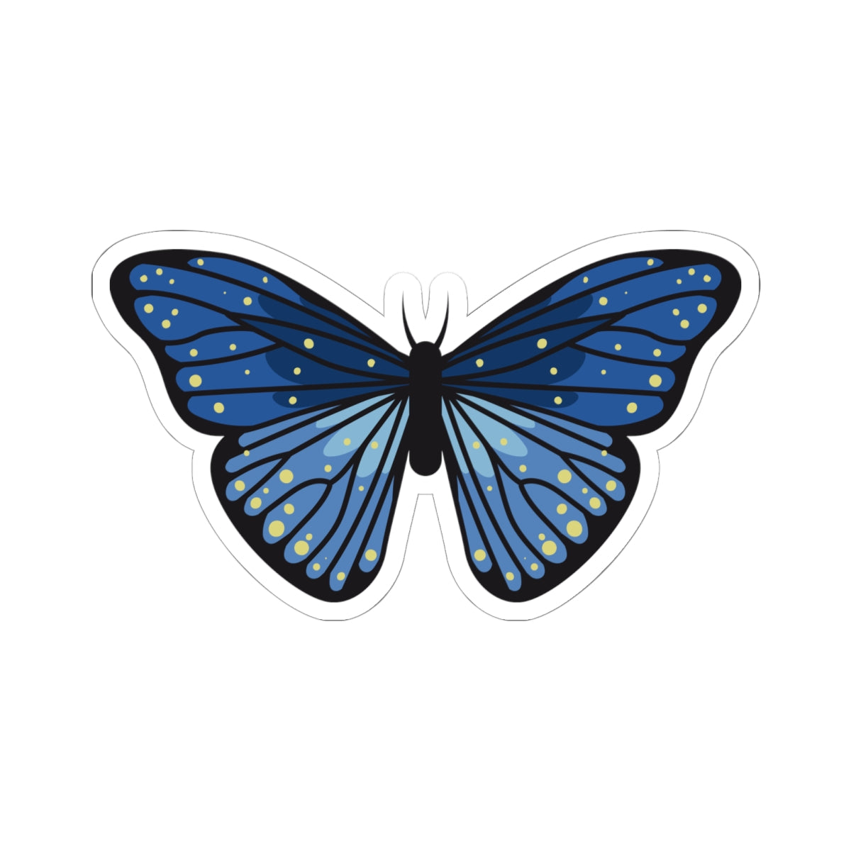 Kiss-Cut Stickers - Blue butterfly