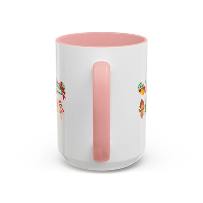 Accent Coffee Mug - Merry christmas from super kid - [[{"value":"Wonderwear Kid"}]]