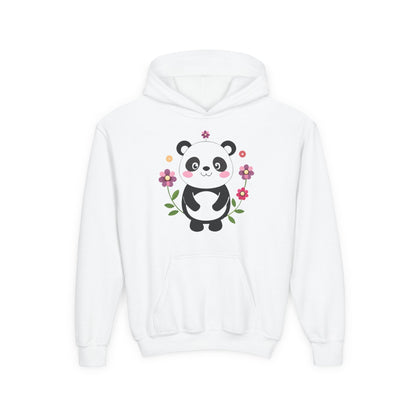 Youth Heavy Blend Hooded Sweatshirt - Charming panda Printify