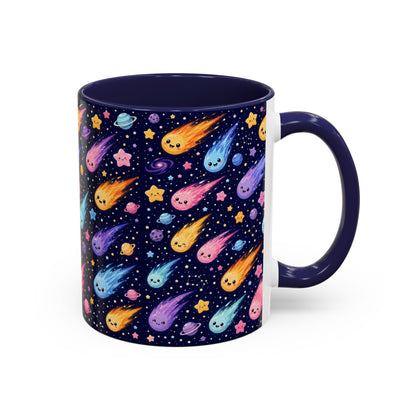 Accent Coffee Mug  (11/15 oz) - Cosmic Comet