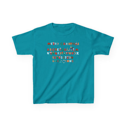 Kids Heavy Cotton™ Tee - Christmas alphabet - [[{"value":"Wonderwear Kid"}]]