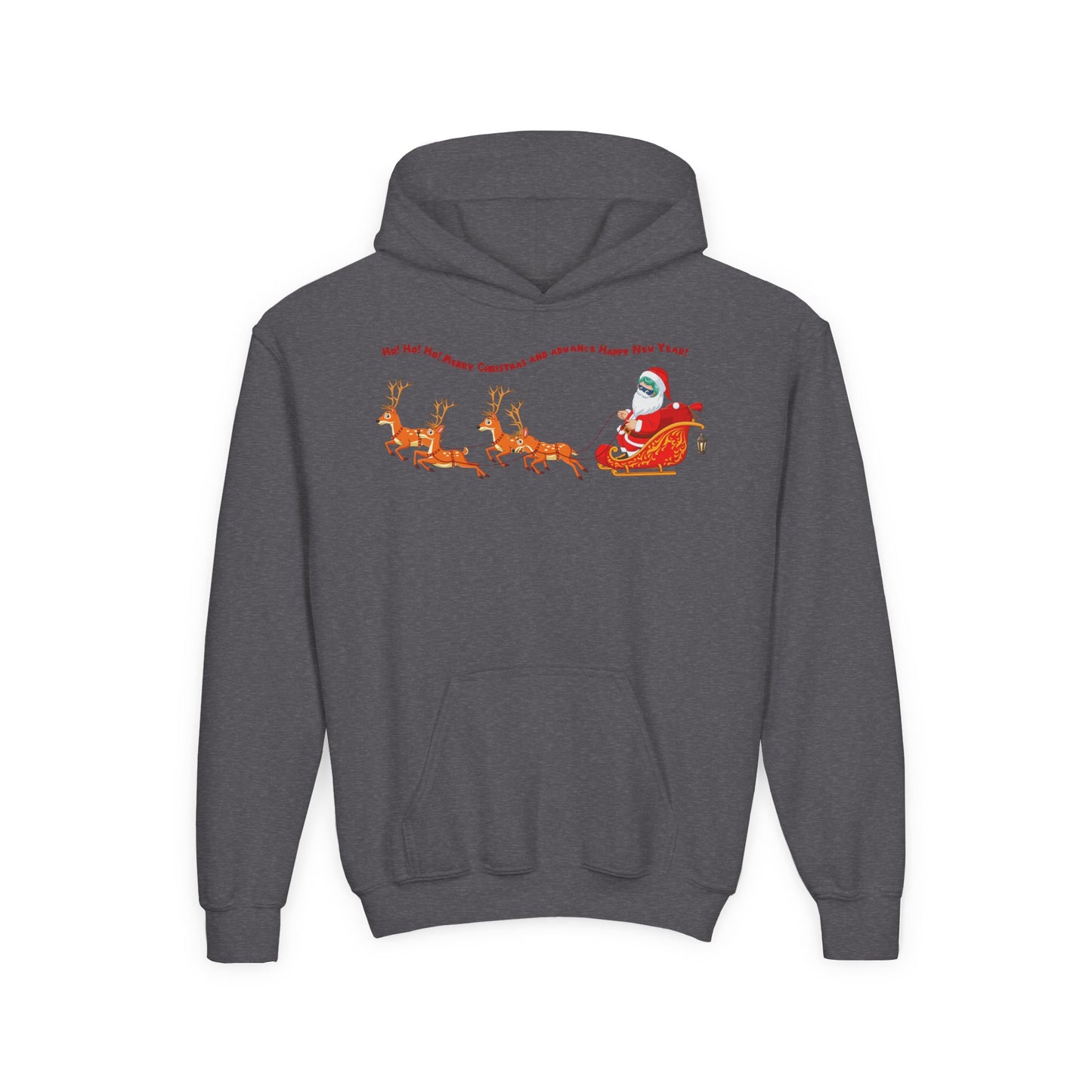 Youth Heavy Blend Hooded Sweatshirt - Santa kiddo - [[{"value":"Wonderwear Kid"}]]
