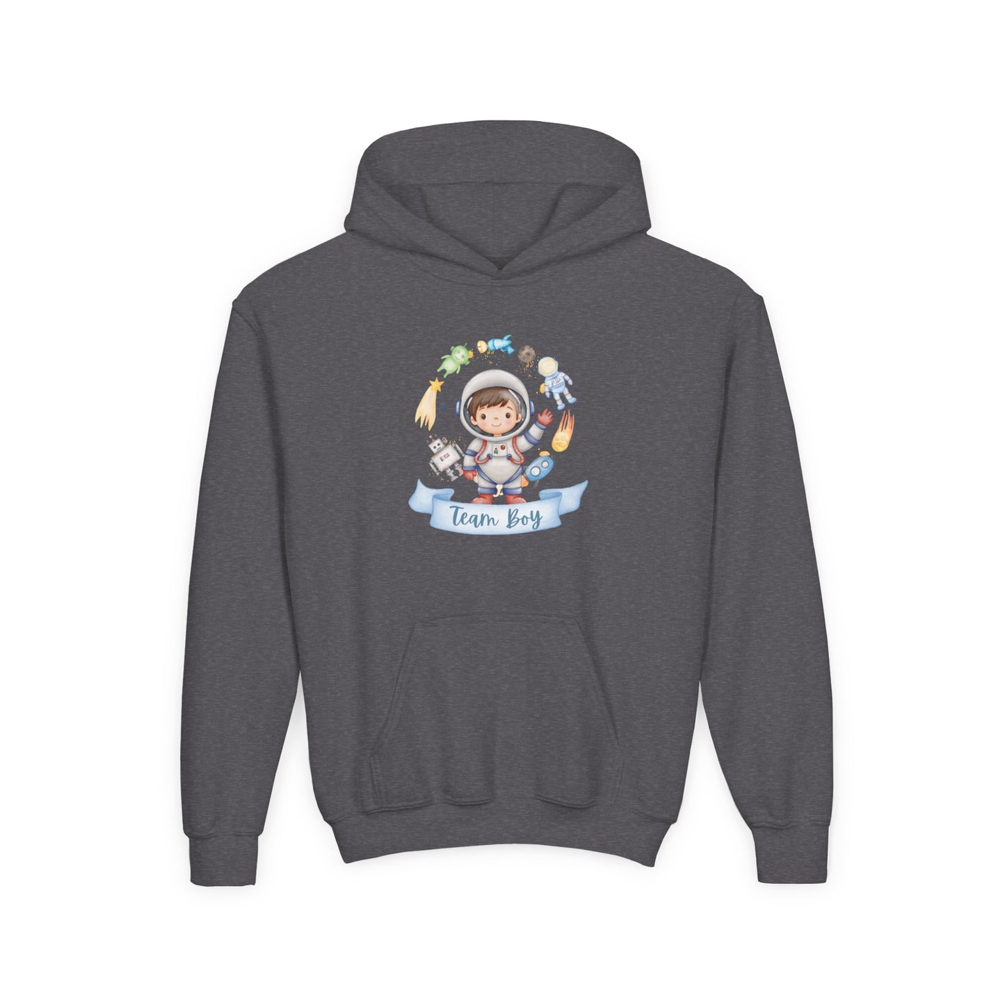 Youth Heavy Blend Hooded Sweatshirt - Astronaut Adventures