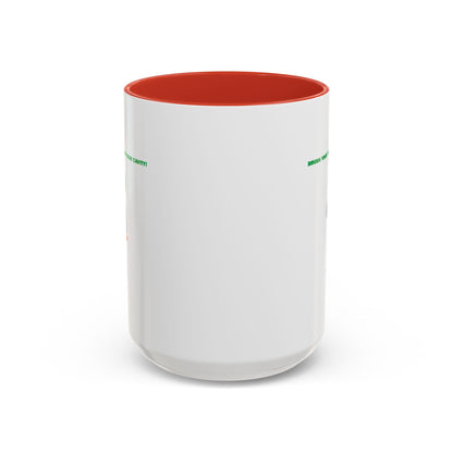 Accent Coffee Mug - Super kiddo brushing teeth - [[{"value":"Wonderwear Kid"}]]