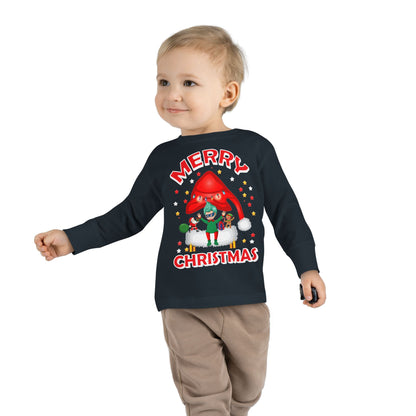 Toddler Long Sleeve Tee - Merry christmas - [[{"value":"Wonderwear Kid"}]]