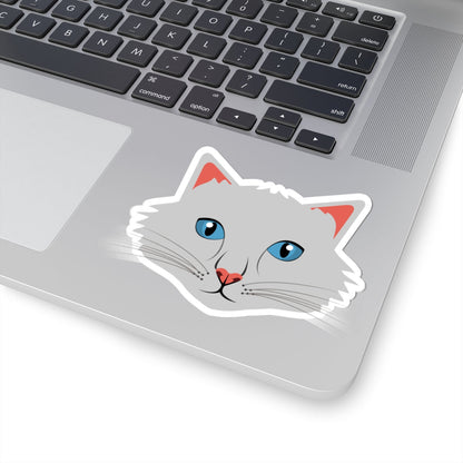 Kiss-Cut Vinyl Decals - Silver head Printify