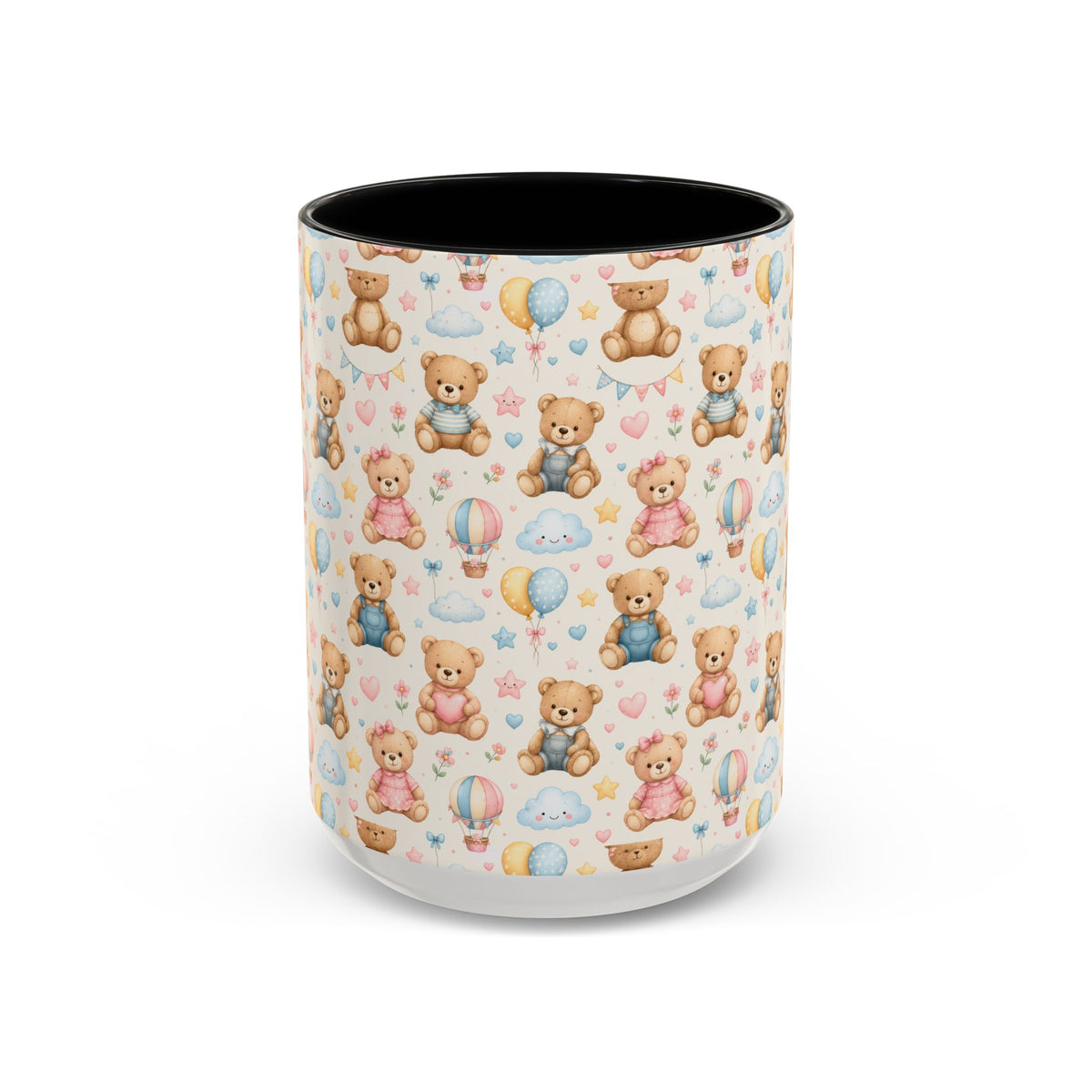 Accent Coffee Mug  (11/15 oz) - Pastel Teddy Bear Nursery