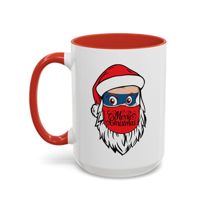 Accent Coffee Mug - Santa Super kiddo - [[{"value":"Wonderwear Kid"}]]