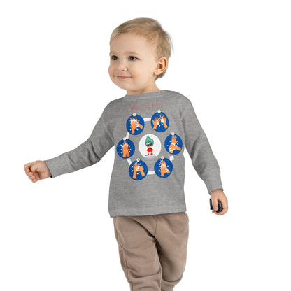 Toddler Long Sleeve Tee - Super kiddo teaching how to wash hands - [[{"value":"Wonderwear Kid"}]]