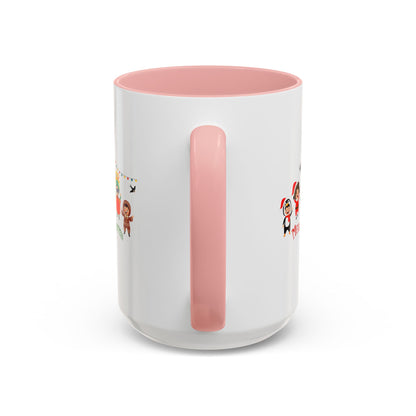 Accent Coffee Mug - Merry christmas by super kiddo and friends - [[{"value":"Wonderwear Kid"}]]