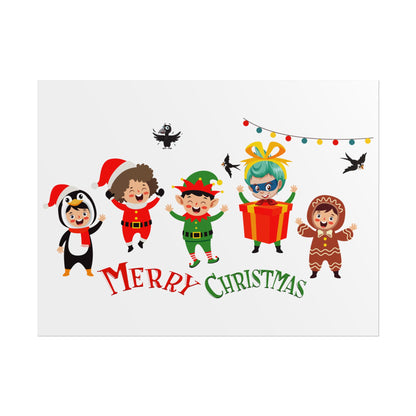 Rolled Posters - Merry christmas by super kiddo and friends - [[{"value":"Wonderwear Kid"}]]