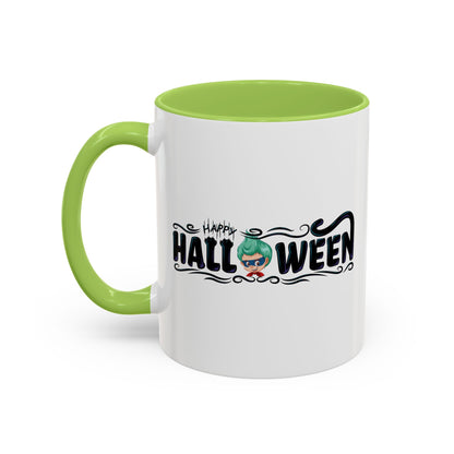 Accent Coffee Mug - Happy halloween by super kiddo Printify