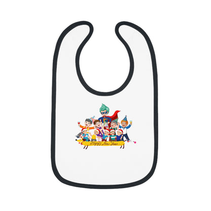 Baby Bib - Happy new year with friends - [[{"value":"Wonderwear Kid"}]]