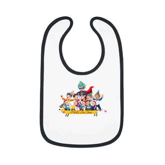 Baby Bib - Happy new year with friends