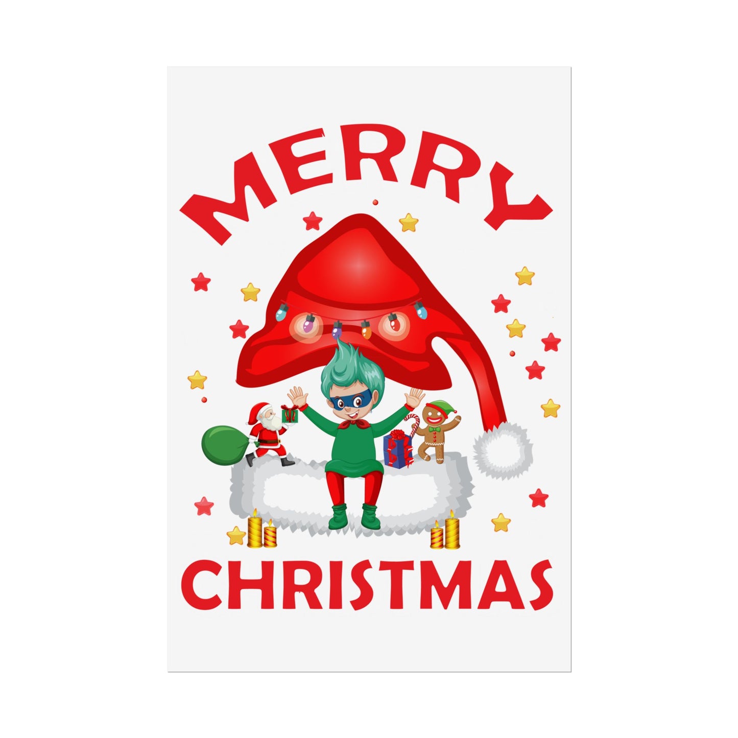 Rolled Posters - Merry christmas - [[{"value":"Wonderwear Kid"}]]