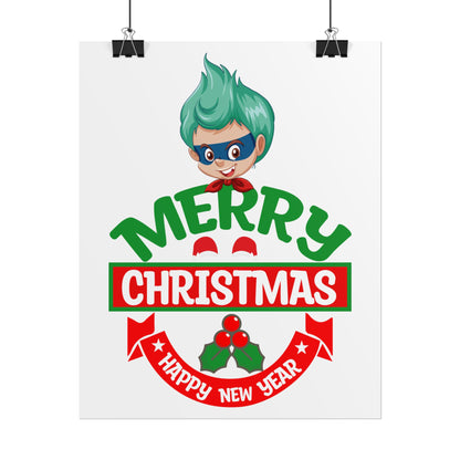Rolled Posters - Merry chridtmas from super kiddo - [[{"value":"Wonderwear Kid"}]]