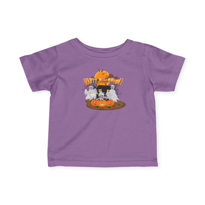Infant Fine Jersey Tee - Super kiddo with ghost - [[{"value":"Wonderwear Kid"}]]