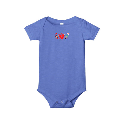 Infant Jersey One Piece - Valentines - Super kiddo and girl friend - [[{"value":"Wonderwear Kid"}]]