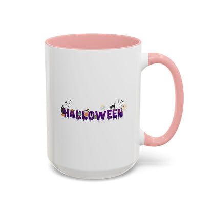 Accent Coffee Mug - Holloween word Printify