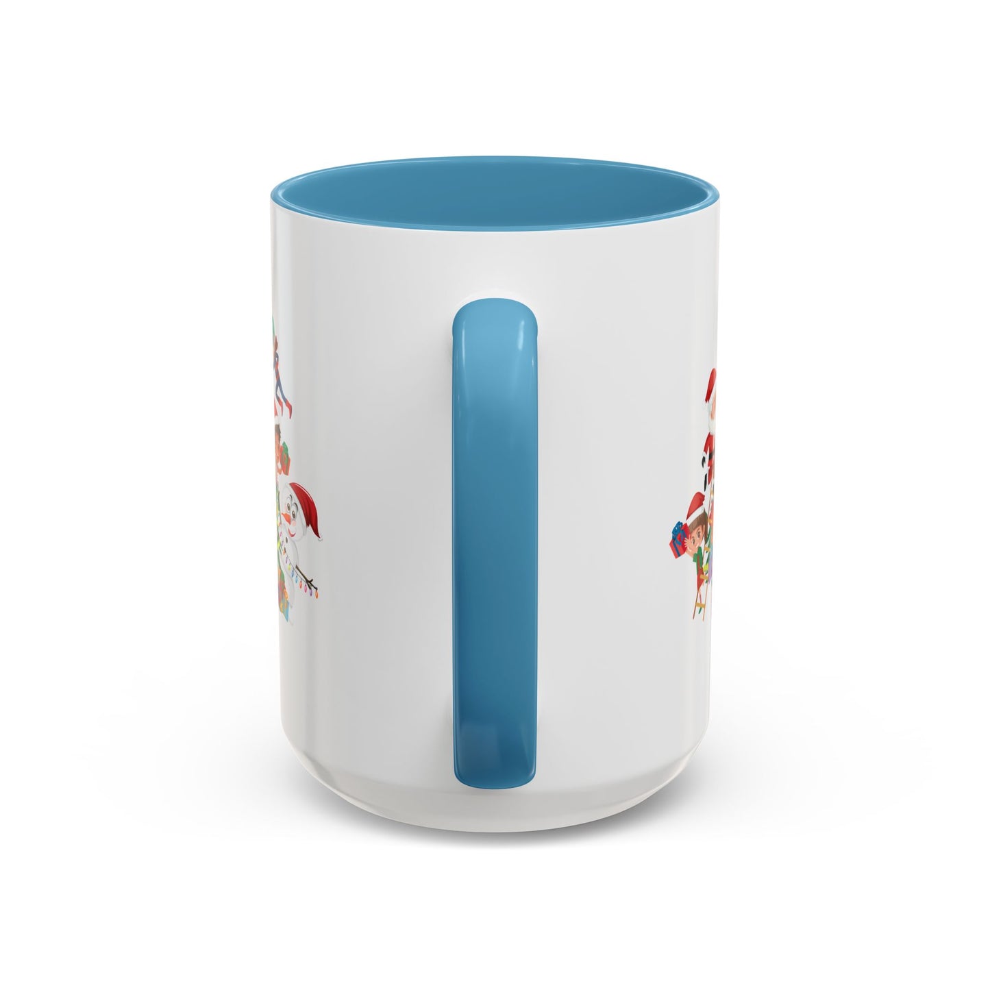 Accent Coffee Mug - Super kiddo making christmas tree
