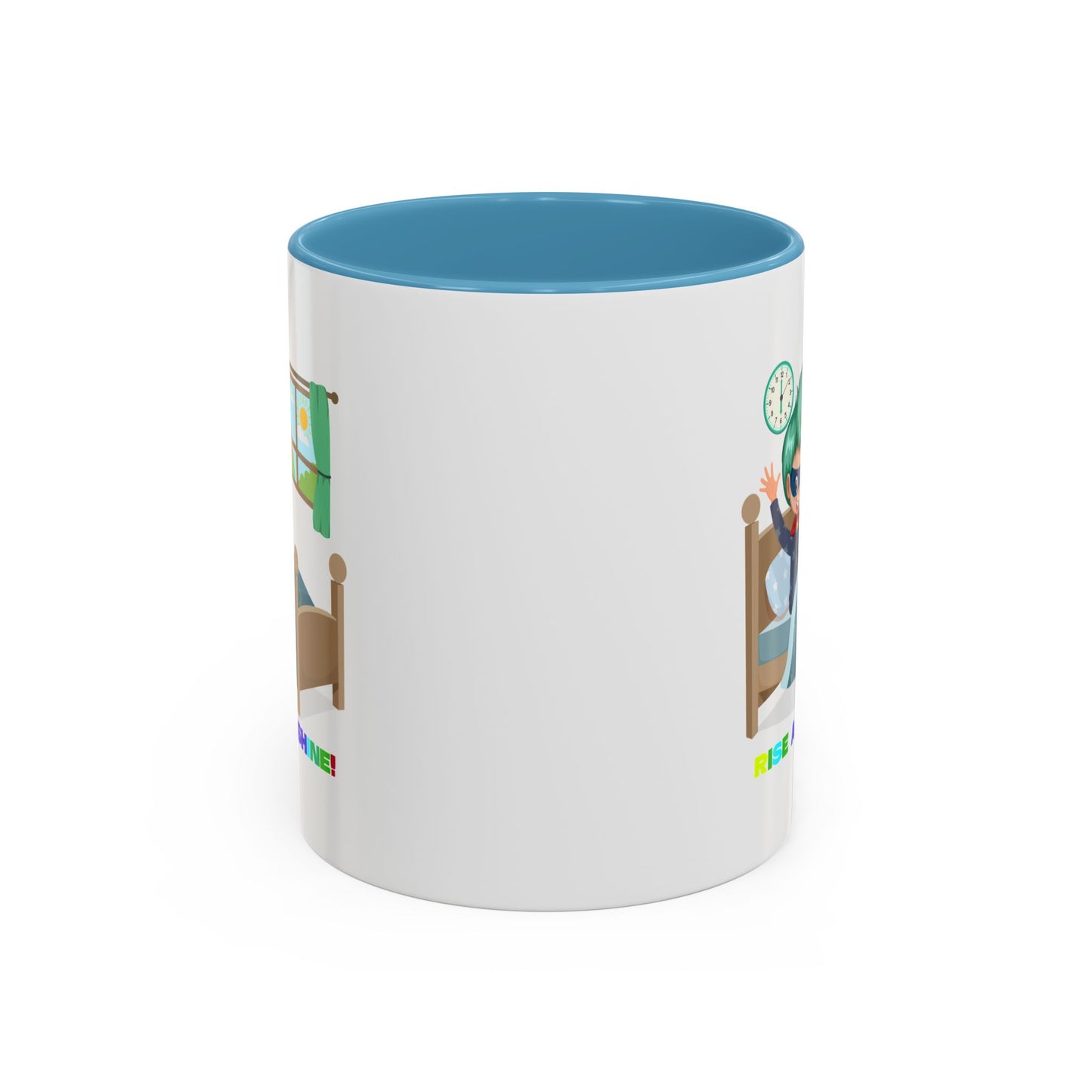 Accent Coffee Mug - Super kiddo teaches us to wake up early