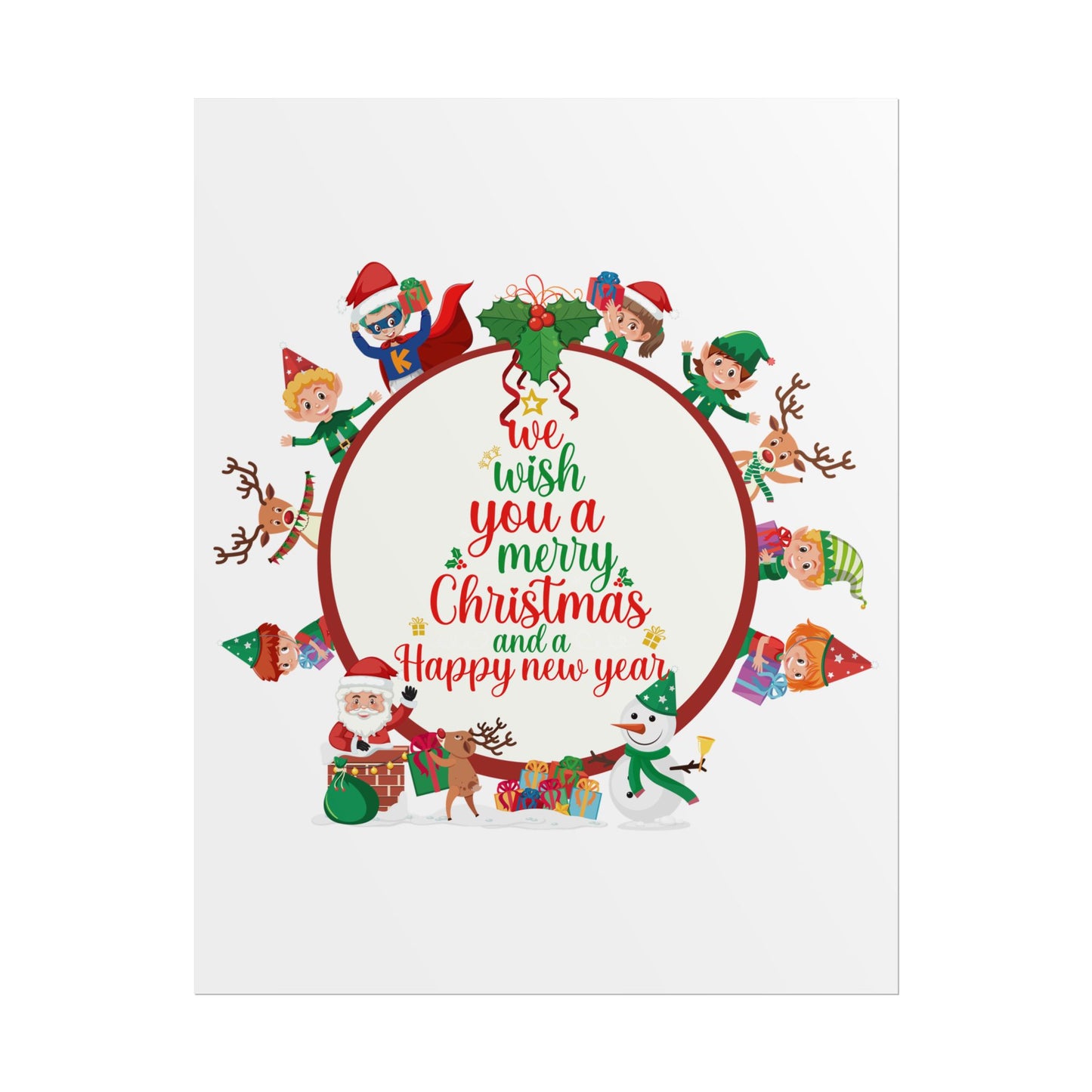 Rolled Posters - We wish you a merry christmas - [[{"value":"Wonderwear Kid"}]]