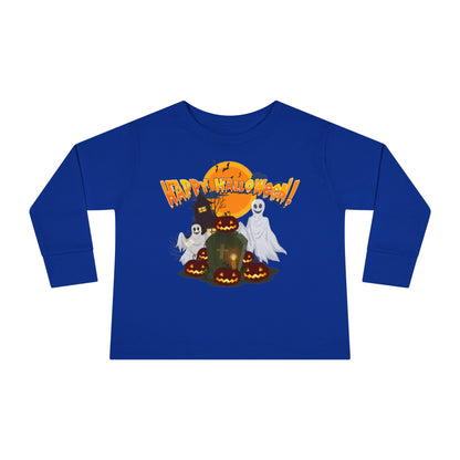 Toddler Long Sleeve Tee - Happy holloween - cemetery - [[{"value":"Wonderwear Kid"}]]
