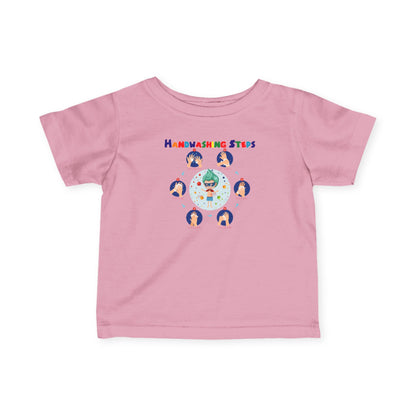 Infant Fine Jersey Tee - Super kiddo how to wash hand properly - [[{"value":"Wonderwear Kid"}]]