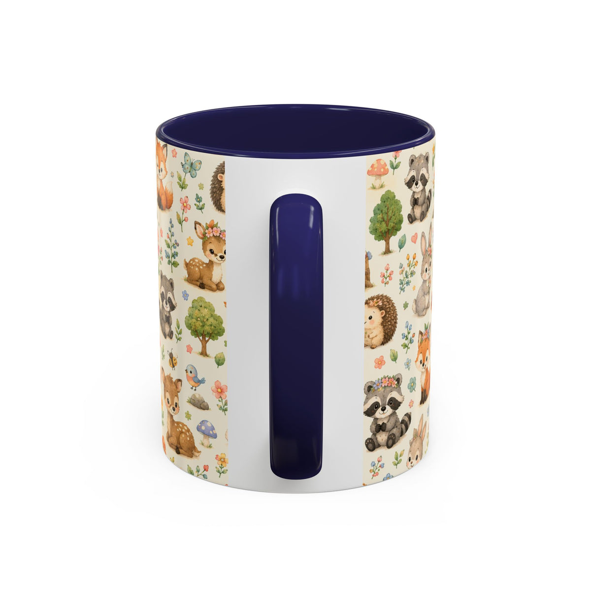 Accent Coffee Mug  (11/15 oz) - Whimsical Woodland Friends