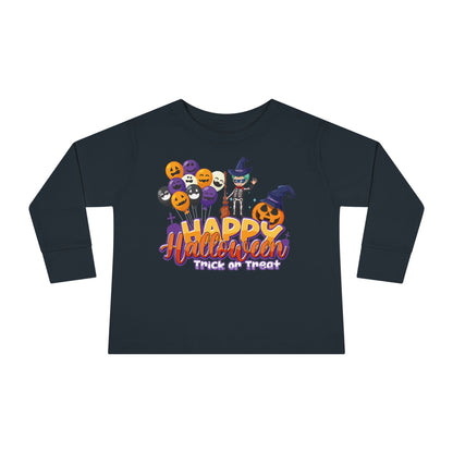 Toddler Long Sleeve Tee - Happy halloween trick or treat - [[{"value":"Wonderwear Kid"}]]