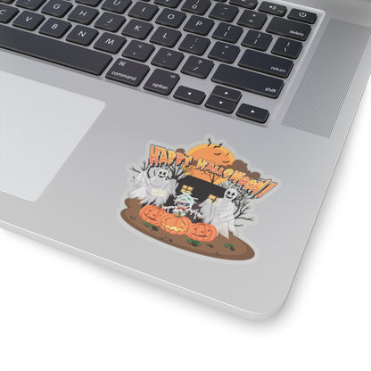 Kiss-Cut Stickers - Super kiddo with ghost - [[{"value":"Wonderwear Kid"}]]