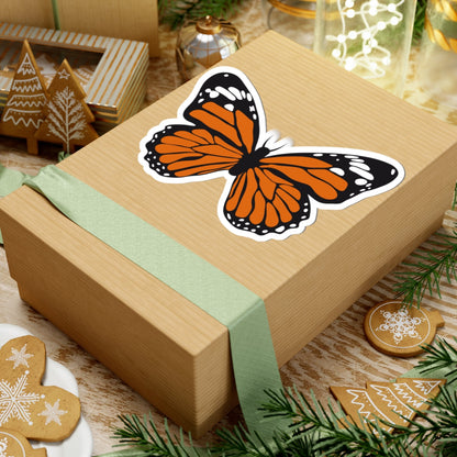 Kiss-Cut Stickers - Orange Butterfly Printify