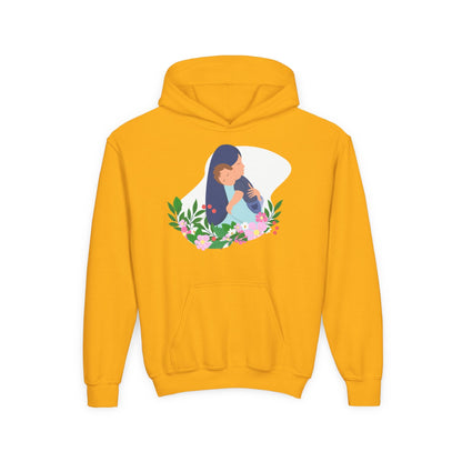 Youth Heavy Blend Hooded Sweatshirt - Mothers love Printify