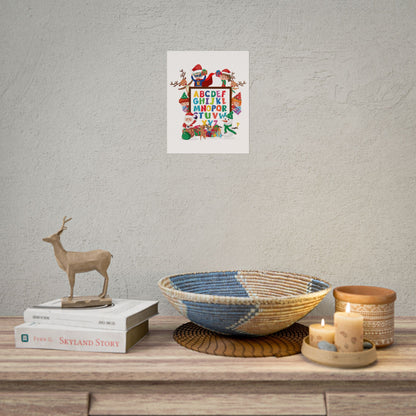 Rolled Posters - Christmas alphabet with super kiddo - [[{"value":"Wonderwear Kid"}]]