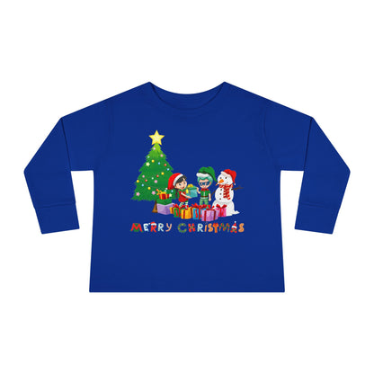 Toddler Long Sleeve Tee - Super kiddo preparing gifts - [[{"value":"Wonderwear Kid"}]]
