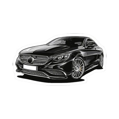 Kiss-Cut Stickers - Black Sports Car Printify