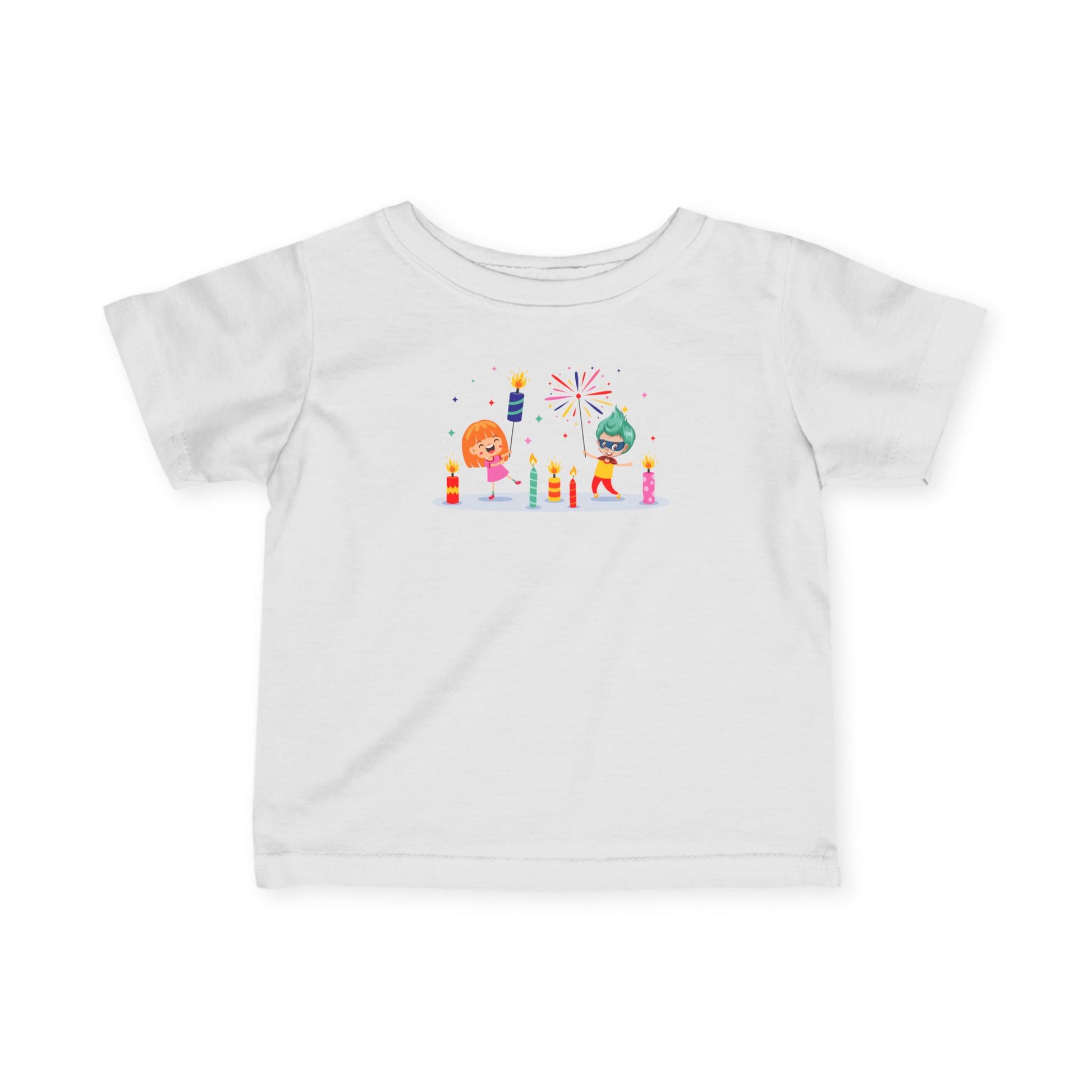 Infant Fine Jersey Tee - Super kiddo lighting fireworks - [[{"value":"Wonderwear Kid"}]]